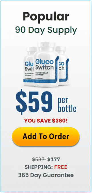 GlucoSwitch™ - 3 Bottle